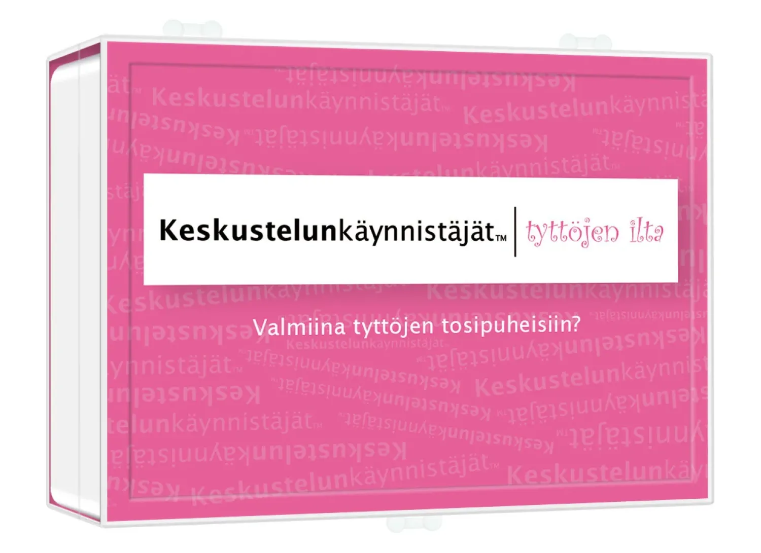 Muut Juhlatarvikkeet|Pelit Ja Leikit>Toyrock Oy, Lemminkäisenkatu 46, 20520 TURKU, www.toyrock.fi KESKUSTELUNKÄYNNISTÄJÄT - TYTTÖJEN ILTA