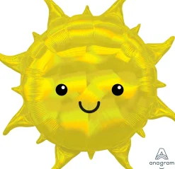 Erikoisfoliopallot|Vappu>Anagram International Inc, 7700 Anagram Drive, MN 55344-7307, USA, http://www.anagramballoons.com/ Kimaltava aurinko erikoismuotofolio