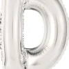 Erikoisilmapallot>Riethmüeller Kirjainfolio D hopeanvärinen puhallettava 34 cm