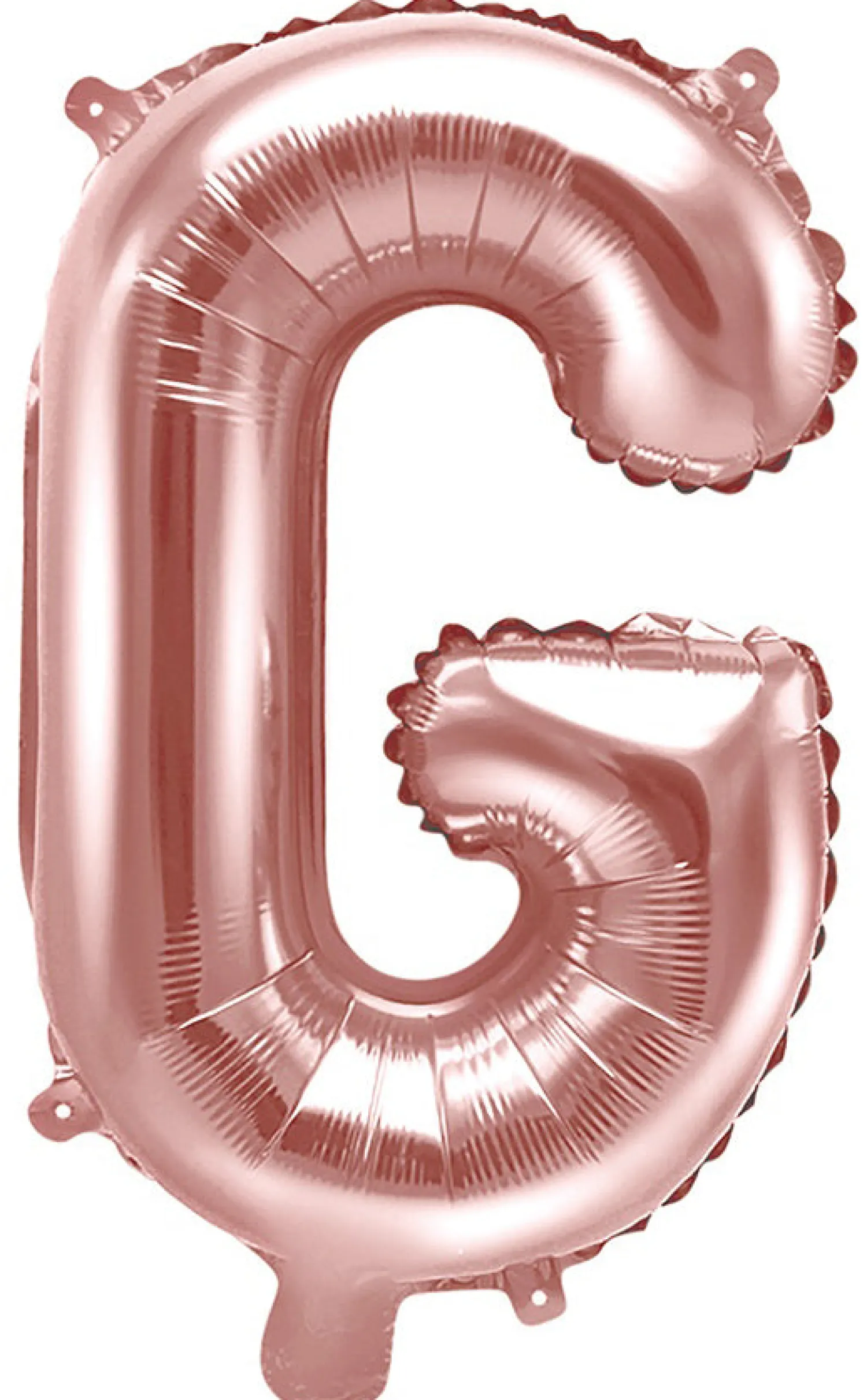 Erikoisilmapallot|Kirjainfoliopallot>PartyDeco sp. z o.o. sp. k., ul. Kolumba 1, 70-035 Szczecin, www.partydeco.com Kirjainfolio G ruusukullanvärinen ilmatäytteinen 35 cm