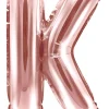 Erikoisilmapallot|Kirjainfoliopallot>PartyDeco sp. z o.o. sp. k., ul. Kolumba 1, 70-035 Szczecin, www.partydeco.com Kirjainfolio K ruusukullanvärinen ilmatäytteinen 35 cm