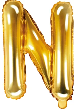 Erikoisilmapallot|Kirjainfoliopallot>PartyDeco sp. z o.o. sp. k., ul. Kolumba 1, 70-035 Szczecin, www.partydeco.com Kirjainfolio N kullanvärinen ilmatäytteinen 35 cm