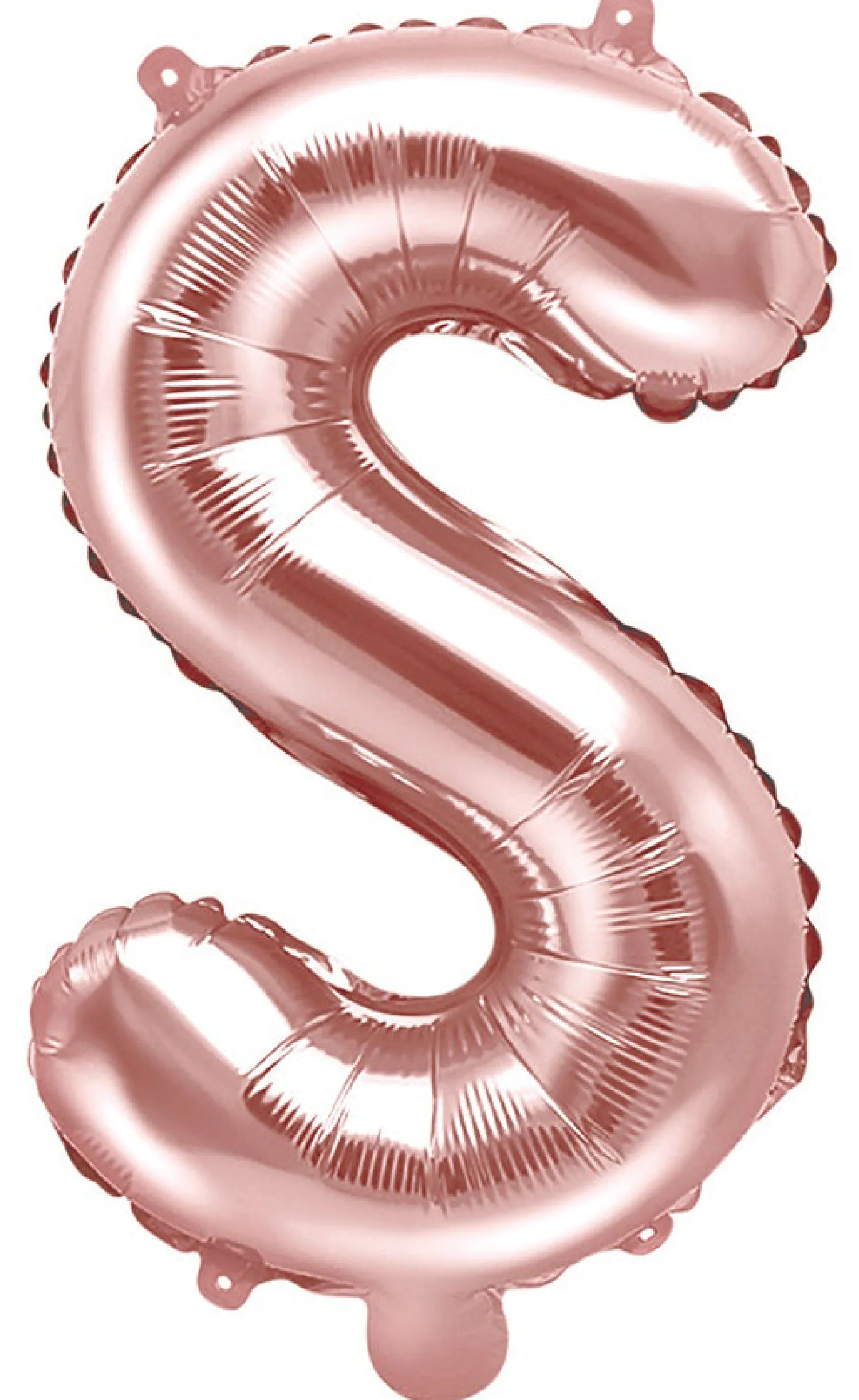 Kirjainfoliopallot>PartyDeco sp. z o.o. sp. k., ul. Kolumba 1, 70-035 Szczecin, www.partydeco.com Kirjainfolio S ruusukullanvärinen ilmatäytteinen 35 cm