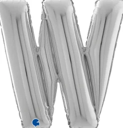 Vanhojentanssit|Kirjainfoliopallot>Grabo Intl Srl, Via del Lavoro 33, 47853 CORIANO, ITALY, www.graboballoons.com Kirjainfolio W hopeanvärinen 75 cm