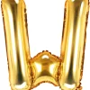 Kirjainfoliopallot>PartyDeco sp. z o.o. sp. k., ul. Kolumba 1, 70-035 Szczecin, www.partydeco.com Kirjainfolio W kullanvärinen ilmatäytteinen 35 cm