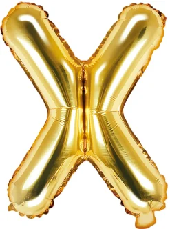 Erikoisilmapallot>PartyDeco sp. z o.o. sp. k., ul. Kolumba 1, 70-035 Szczecin, www.partydeco.com Kirjainfolio X kullanvärinen ilmatäytteinen 35 cm