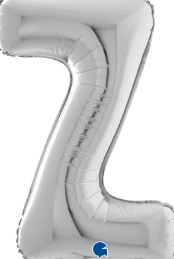 Kirjainfoliopallot>Grabo Intl Srl, Via del Lavoro 33, 47853 CORIANO, ITALY, www.graboballoons.com Kirjainfolio Z hopeanvärinen 75 cm