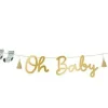 Muut Ripustettavat Koristeet|Viiri- Ja Kirjainnauhat>PartyDeco sp. z o.o. sp. k., ul. Kolumba 1, 70-035 Szczecin, www.partydeco.com Kirjainnauha Oh Baby
