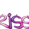 Ystävänpäivä|Erikoisilmapallot>Anagram International Inc, 7700 Anagram Drive, MN 55344-7307, USA, http://www.anagramballoons.com/ KISS kirjaimet pinkki-lila puhallettava foliopallo