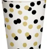 Häät|Häät>Ilmapallokeskus Balloon Center Oy Part of Toyrock Group, Tiilipojanlenkki 9, 01720 VANTAA, www.ilmapallokeskus.fi Konfetti pahvimuki kulta musta 250 ml 10 kpl/pkt