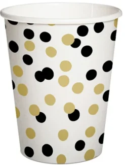 Lasit Ja Mukit|Uusi Vuosi>Ilmapallokeskus Balloon Center Oy Part of Toyrock Group, Tiilipojanlenkki 9, 01720 VANTAA, www.ilmapallokeskus.fi Konfetti pahvimuki kulta musta 250 ml 10 kpl/pkt