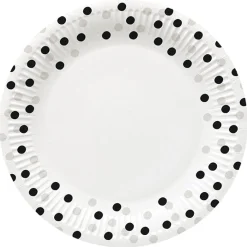 Lautaset>PAW Sp. z o.o., Nektarowa 9, 62-002 Suchy Las, www.paw.pl Konfetti suuri pahvilautanen hopea-musta 23 cm 8 kpl/pkt
