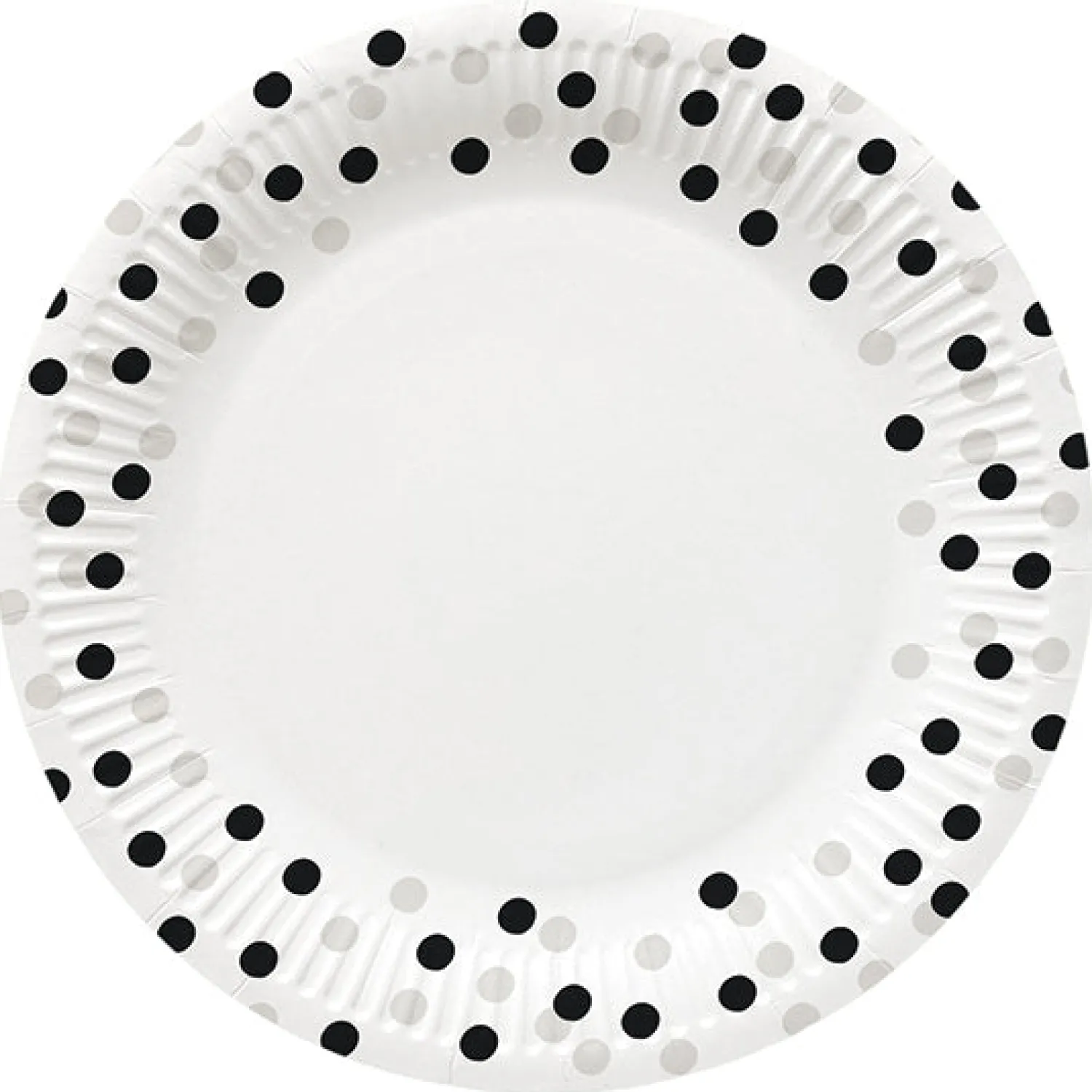 Lautaset>PAW Sp. z o.o., Nektarowa 9, 62-002 Suchy Las, www.paw.pl Konfetti suuri pahvilautanen hopea-musta 23 cm 8 kpl/pkt