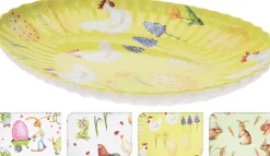 Pääsiäinen|Tarjoiluastiat Ja -Välineet>Koopman International B.V., Distelweg 88, 1031 HH AMSTERDAM, www.koopmanint.com Koristetarjotin pääsiäinen 24 x 18,5 cm 1 kpl/pkt (lajitelmatuote 6 erilaista)