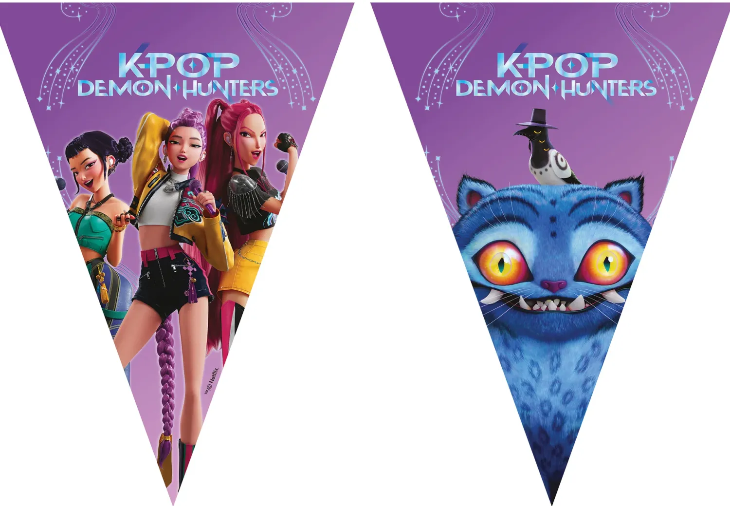 Muut Ripustettavat Koristeet|Viiri- Ja Kirjainnauhat>Juhlamaailma K-Pop Demon Hunters viirinauha