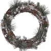 Joulu|Muut Ripustettavat Koristeet>Koopman International B.V., Distelweg 88, 1031 HH AMSTERDAM, www.koopmanint.com Kranssi hopeanvärinen LED-valoilla 33cm