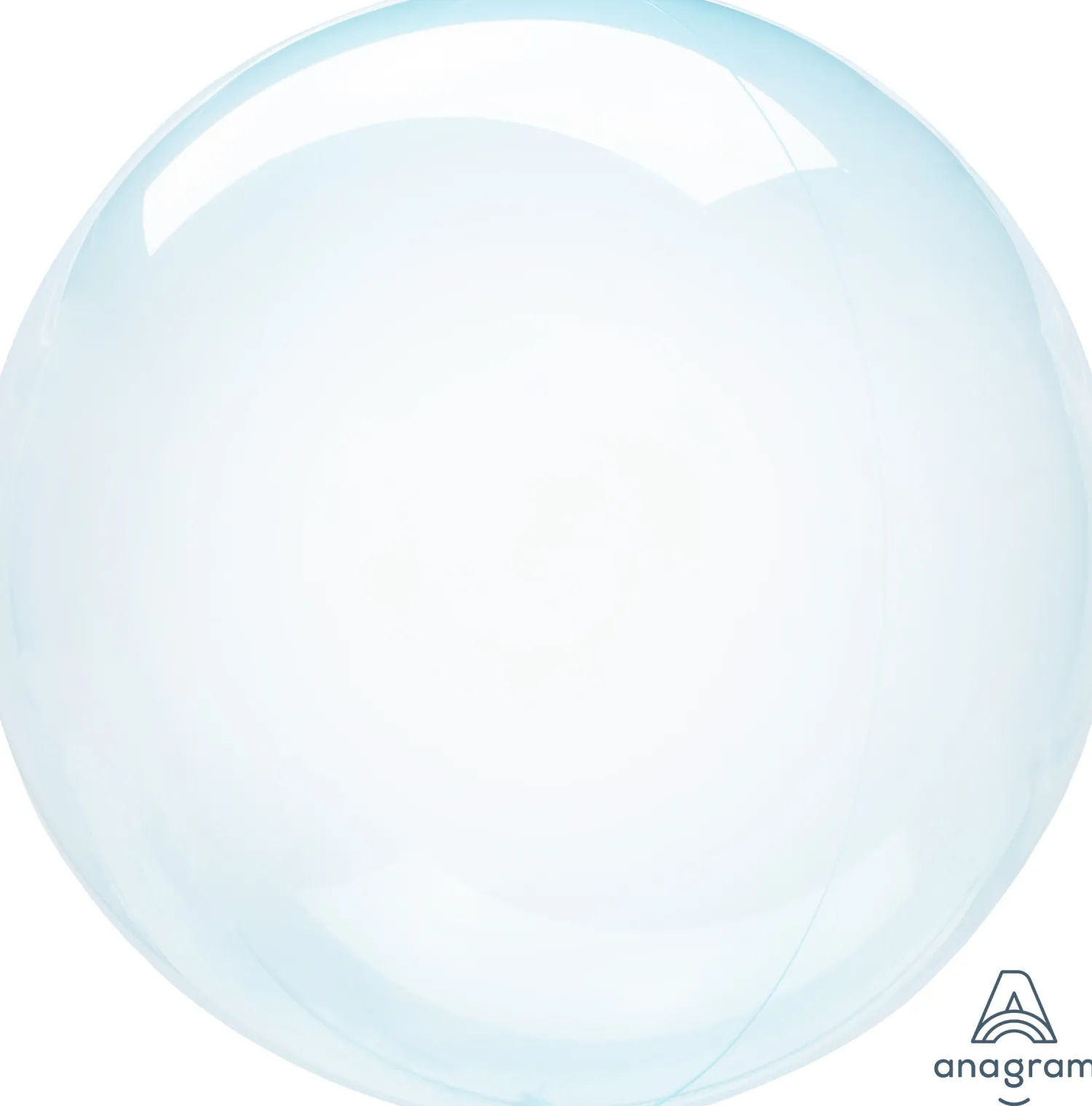 Erikoisfoliopallot|Yksiväriset Foliopallot>Anagram International Inc, 7700 Anagram Drive, MN 55344-7307, USA, http://www.anagramballoons.com/ Kristallikuplapallo vaaleansininen 45 cm erikois