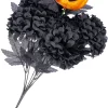 Muut Asusteet|Halloween>CARNIVAL TOYS SRL, VIA GOLDONI 1, 48026 GODO DI RUSSI, RA, www.carnivaltoys.it Kukkakimppu musta; krysanteemi ja kurpitsa