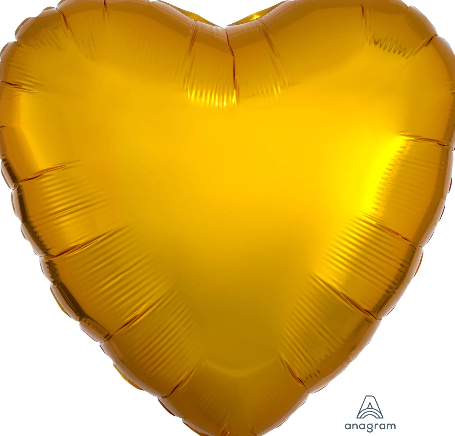 Yksiväriset Ilmapallot>Anagram International Inc, 7700 Anagram Drive, MN 55344-7307, USA, http://www.anagramballoons.com/ Kullanvärinen sydän foliopallo