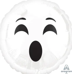 Pienet Foliopallot|Halloween>Anagram International Inc, 7700 Anagram Drive, MN 55344-7307, USA, http://www.anagramballoons.com/ Kummitusemoji #boo foliopallo
