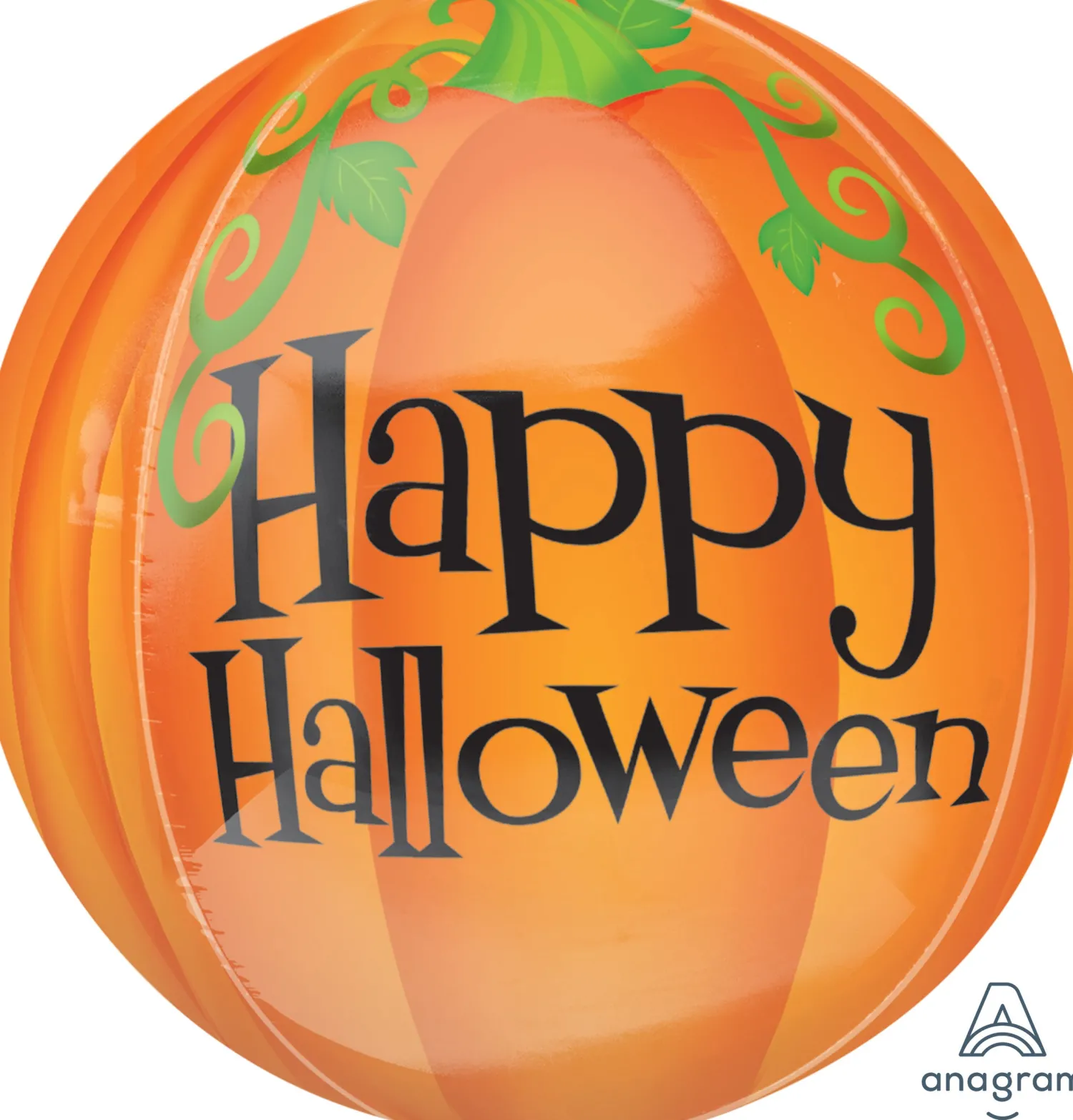 Halloween|Erikoisfoliopallot>Anagram International Inc, 7700 Anagram Drive, MN 55344-7307, USA, http://www.anagramballoons.com/ Kurpitsa pallokas 3D muotofoliopallo