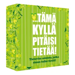Muut Juhlatarvikkeet|Pelit Ja Leikit>Toyrock Oy, Lemminkäisenkatu 46, 20520 TURKU, www.toyrock.fi Kyllä tämä pitäisi tietää -tietovisa