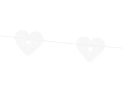 Muut Ripustettavat Koristeet|Viiri- Ja Kirjainnauhat>PartyDeco sp. z o.o. sp. k., ul. Kolumba 1, 70-035 Szczecin, www.partydeco.com Köynnöskoriste sydän valkoinen 1,8 m