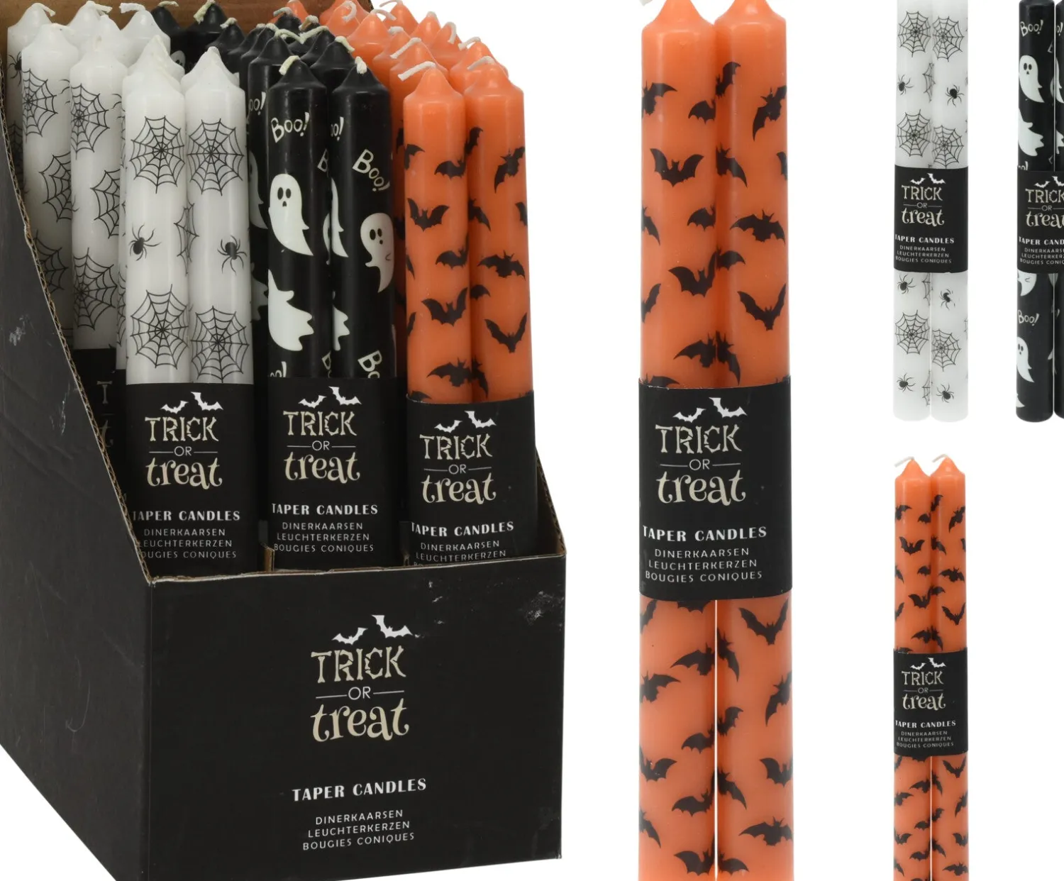 Kynttilät|Halloween>Koopman International B.V., Distelweg 88, 1031 HH AMSTERDAM, www.koopmanint.com Kynttilä Halloween 25 cm 2 kpl/pkt