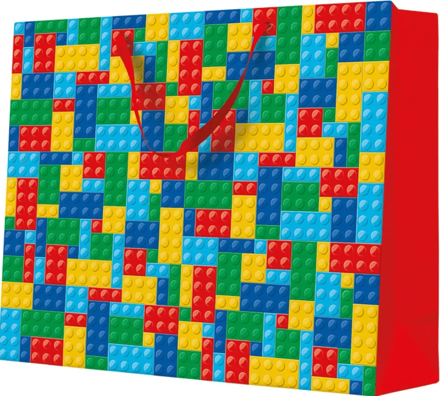 Lahjapaketointi|Muut Juhlatarvikkeet>PAW Sp. z o.o., Nektarowa 9, 62-002 Suchy Las, www.paw.pl Lahjakassi värikkäät palikat Maxi 54 x 44 x 16 cm 1 kpl/pkt