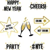Juomatarvikkeet|Uusi Vuosi>Folat B.V. Lasinmerkitsijät Happy New Year 8 kpl/pkt