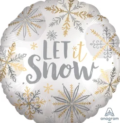 Pienet Foliopallot|Joulu>Anagram International Inc, 7700 Anagram Drive, MN 55344-7307, USA, http://www.anagramballoons.com/ Let it snow foliopallo