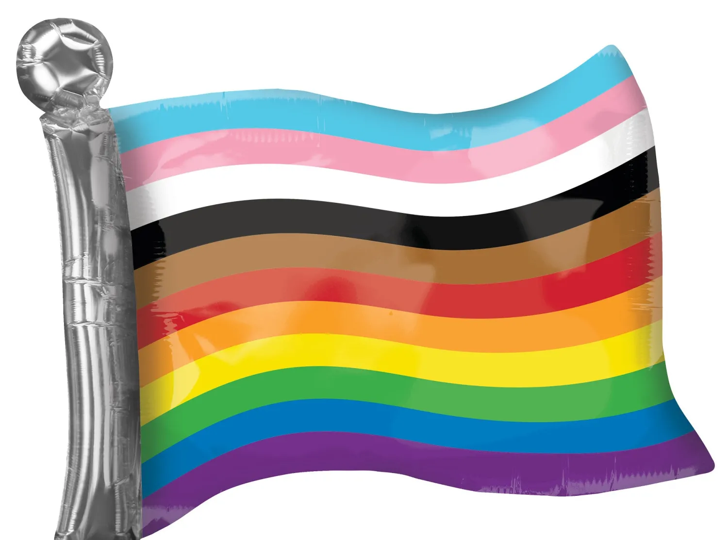 Muotofoliopallot|Pride>Anagram International Inc, 7700 Anagram Drive, MN 55344-7307, USA, http://www.anagramballoons.com/ LGBTQ sateenkaarilippu muotofolio