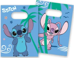 Herkkupussit, Kipot Ja Laatikot>Juhlamaailma Lilo & Stitch kaverilahjapussi paperinen 4 kpl/pkt