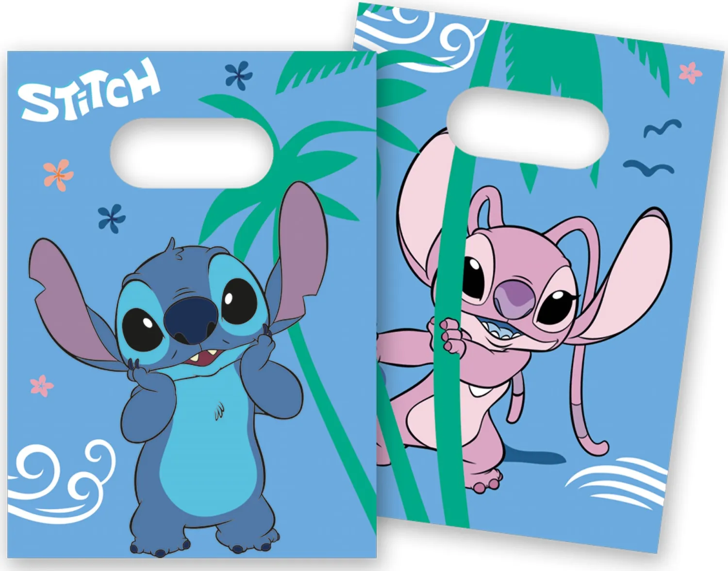 Herkkupussit, Kipot Ja Laatikot>Juhlamaailma Lilo & Stitch kaverilahjapussi paperinen 4 kpl/pkt