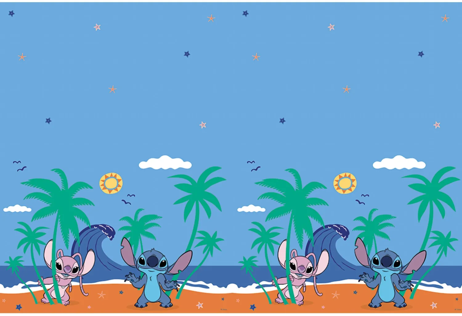 Kaita- Ja Pöytäliinat>Juhlamaailma Lilo & Stitch muovinen pöytäliina 120 x 180 cm
