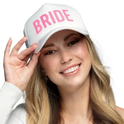 Häät|Häät>Boland Party Partners, P. O. Box 518, AK ALPHEN A/D RIJN, https://boland.eu Lippalakki bride valkoinen