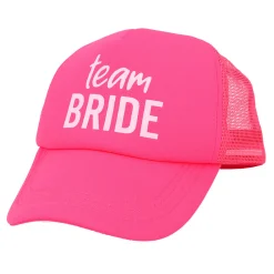 Häät|Häät>Boland Party Partners, P. O. Box 518, AK ALPHEN A/D RIJN, https://boland.eu Lippalakki team bride pinkki