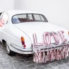 Autokoristeet|Muut Koristeet Ja Rekvisiitat>PartyDeco sp. z o.o. sp. k., ul. Kolumba 1, 70-035 Szczecin, www.partydeco.com Love hääautonkoristelusetti ruusukullanvärinen