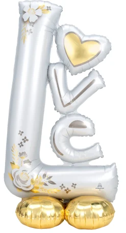 Erikoisilmapallot|Häät>Anagram International Inc, 7700 Anagram Drive, MN 55344-7307, USA, http://www.anagramballoons.com/ L-O-V-E ilmatäytteinen foliopallo 147 cm