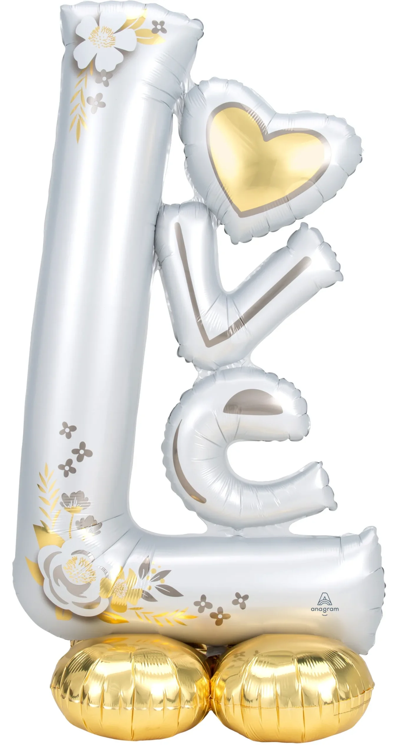 Erikoisilmapallot|Häät>Anagram International Inc, 7700 Anagram Drive, MN 55344-7307, USA, http://www.anagramballoons.com/ L-O-V-E ilmatäytteinen foliopallo 147 cm
