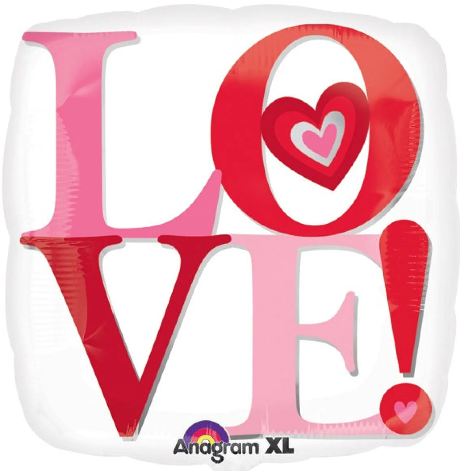 Ystävänpäivä|Erikoisfoliopallot>Anagram International Inc, 7700 Anagram Drive, MN 55344-7307, USA, http://www.anagramballoons.com/ Love neliö erikoismuotofolio