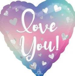 Pienet Foliopallot|Ystävänpäivä>Anagram International Inc, 7700 Anagram Drive, MN 55344-7307, USA, http://www.anagramballoons.com/ Love You sydämet pastelli foliopallo