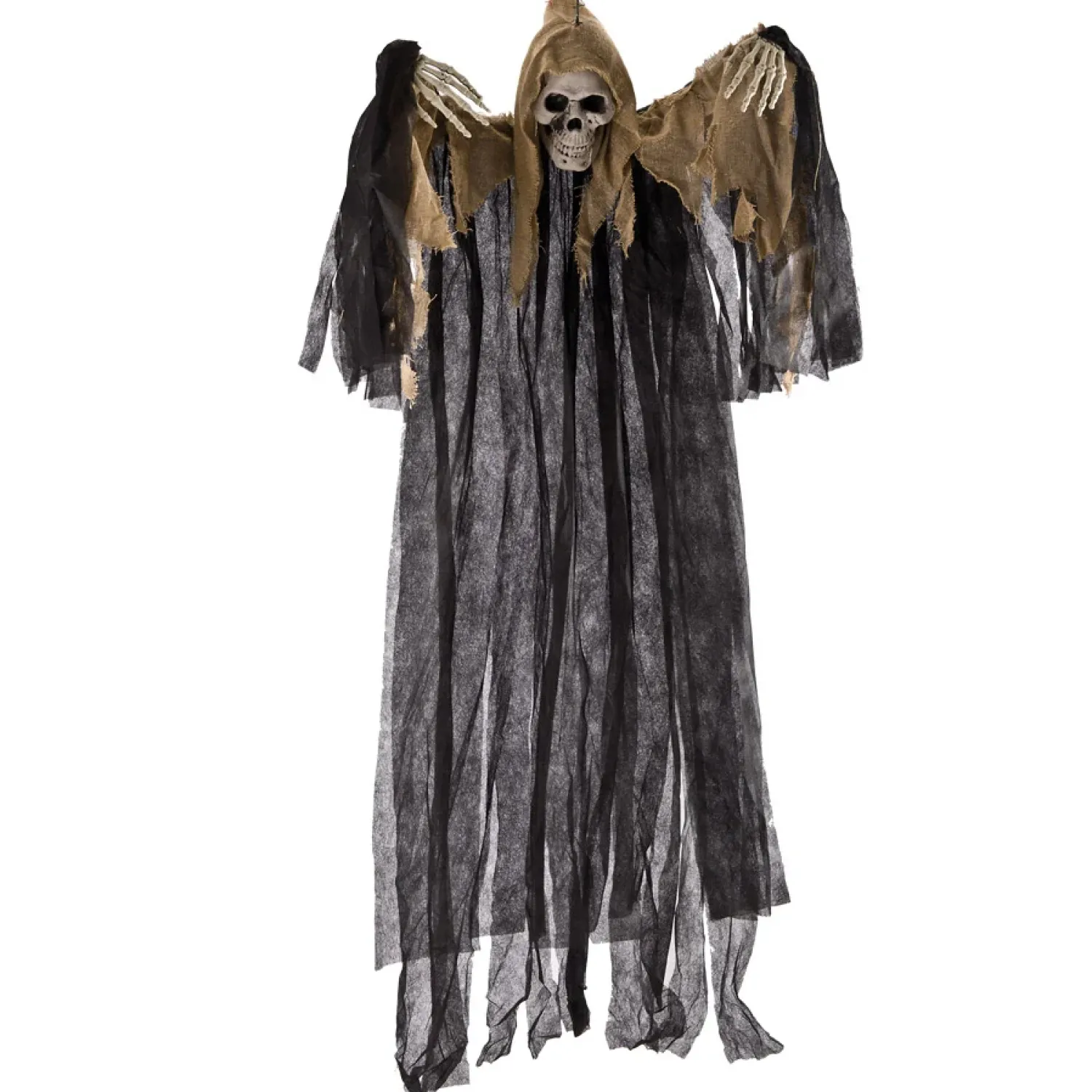 Ripustettavat Hahmot|Muut Ripustettavat Koristeet>CARNIVAL TOYS SRL, VIA GOLDONI 1, 48026 GODO DI RUSSI, RA, www.carnivaltoys.it Luuranko ripustettava koriste musta-beige 120 cm