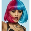 Penkkarit|Muut Asusteet>Smiffys II Ltd., New Lane, Leeds, LS11 5DZ United Kingdom, www.smiffys.com Manic Panic peruukki Blue Valentine Glam Doll Wig