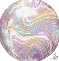 Erikoisfoliopallot>Anagram International Inc, 7700 Anagram Drive, MN 55344-7307, USA, http://www.anagramballoons.com/ Marmori pallokas pastelli 3D muotofoliopallo