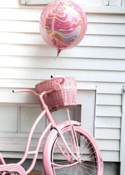 Erikoisfoliopallot>Anagram International Inc, 7700 Anagram Drive, MN 55344-7307, USA, http://www.anagramballoons.com/ Marmori pallokas violetti 3D muotofoliopallo