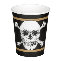Halloween|Lasit Ja Mukit>Boland Party Partners, P. O. Box 518, AK ALPHEN A/D RIJN, https://boland.eu Merirosvo pahvimuki 10 kpl/pkt