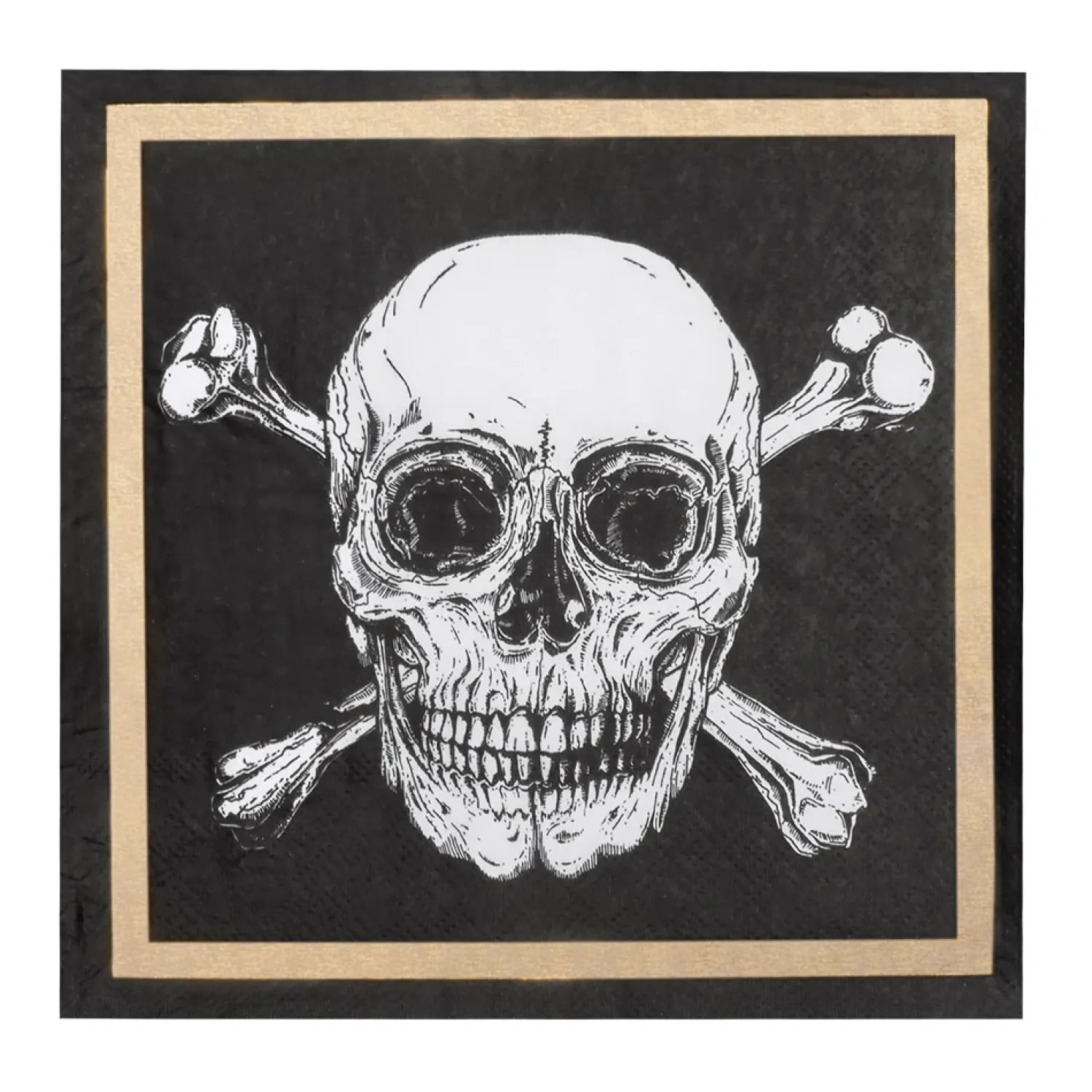 Halloween|Lautasliinat>Boland Party Partners, P. O. Box 518, AK ALPHEN A/D RIJN, https://boland.eu Merirosvo suuri lautasliina 20 kpl/pkt