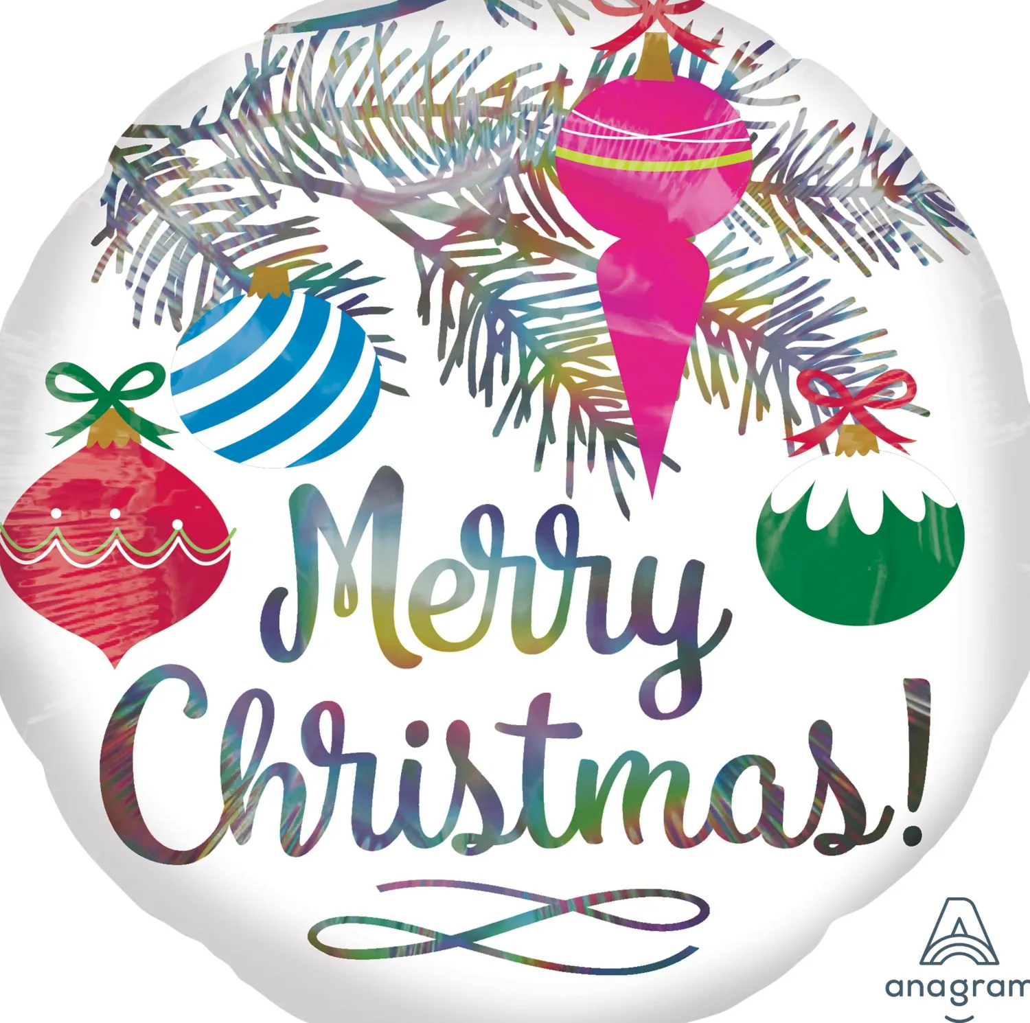 Pienet Foliopallot|Joulu>Anagram International Inc, 7700 Anagram Drive, MN 55344-7307, USA, http://www.anagramballoons.com/ Merry Christmas foliopallo