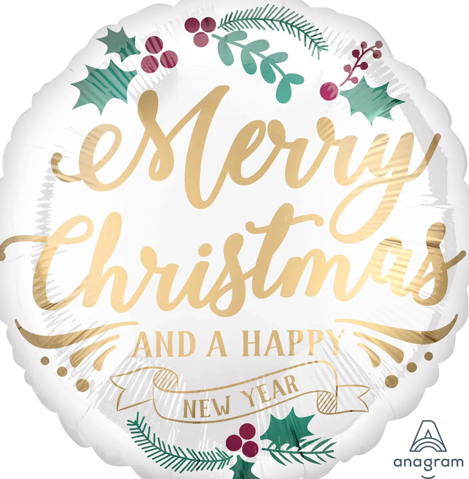 Pienet Foliopallot|Joulu>Anagram International Inc, 7700 Anagram Drive, MN 55344-7307, USA, http://www.anagramballoons.com/ Merry Christmas foliopallo